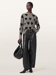 AllSaints Brown Amora Jumper - Image 3 of 7