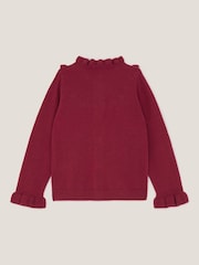 Monsoon Red Christmas Tree Embellished Cardigan - Image 2 of 3