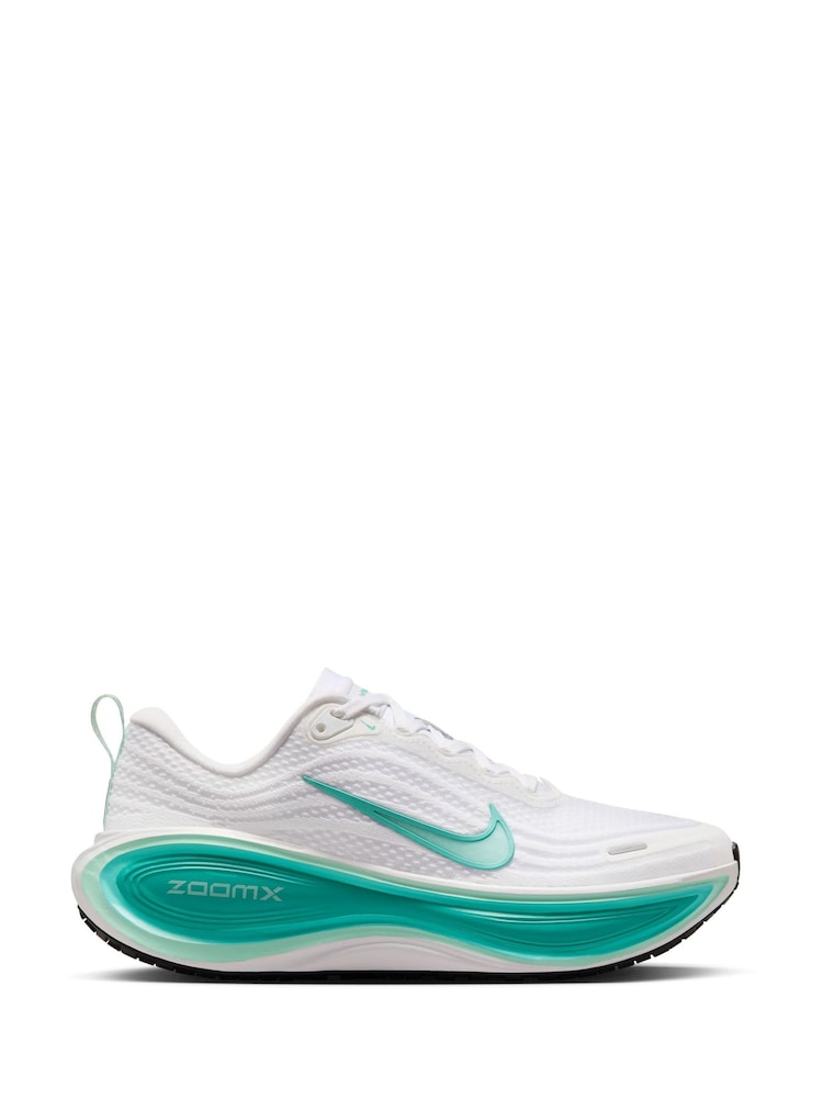 Nike White Blue Vomero Plus Road Running Trainers - Image 1 of 12 Nike White Blue Vomero Plus Road Running Trainers - Image 1 of 12