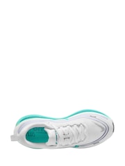 Nike White Blue Vomero Plus Road Running Trainers - Image 6 of 12