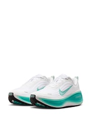 Nike White Blue Vomero Plus Road Running Trainers - Image 8 of 12