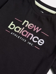 New Balance Black Sunrise Crest Graphic T-Shirt - Image 9 of 9