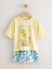 红色/蓝色 - Red/ Blue Hello Kitty Short Pyamas 2 Pack (3-16yrs) - 图片2 / 6