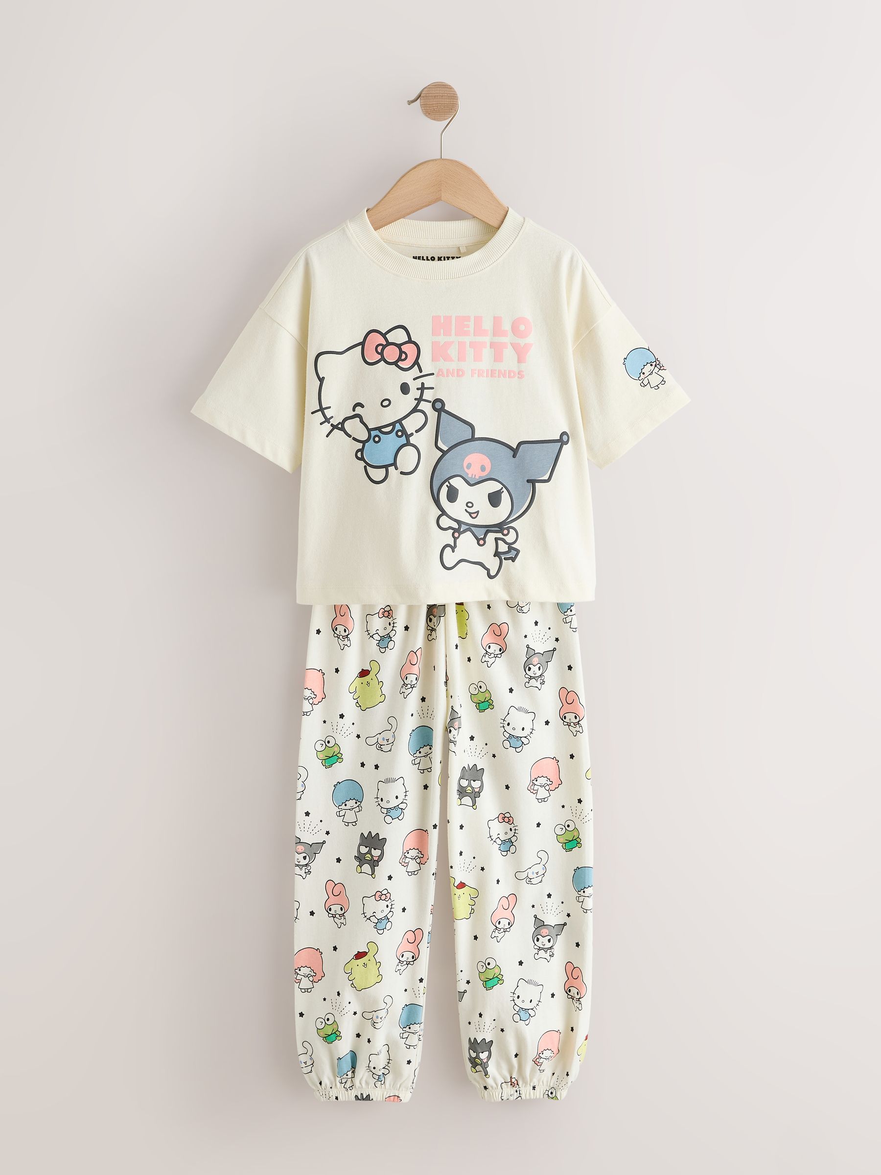 Buy Ecru/Pink Hello Kitty Pyjamas 2 Pack (3-16yrs) from Next South