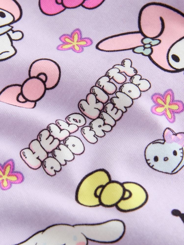 Lila lila - Hello Kitty pyjamas med knappar (3-16år) - Bild 4 av 4 Lila lila - Hello Kitty pyjamas med knappar (3-16år) - Bild 4 av 4