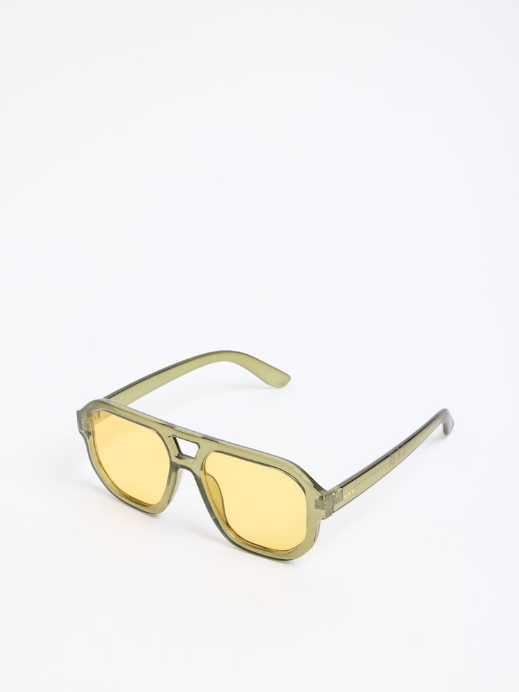 Zeleno - Friends Like These Fashion Aviator Naočare za sunce - Slika 8 od 8
