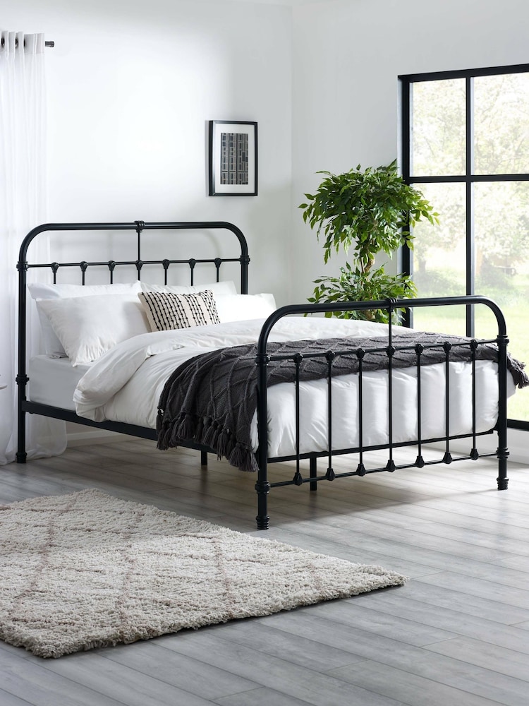 Julian Bowen Black Logan Metal Bed - Image 1 of 6