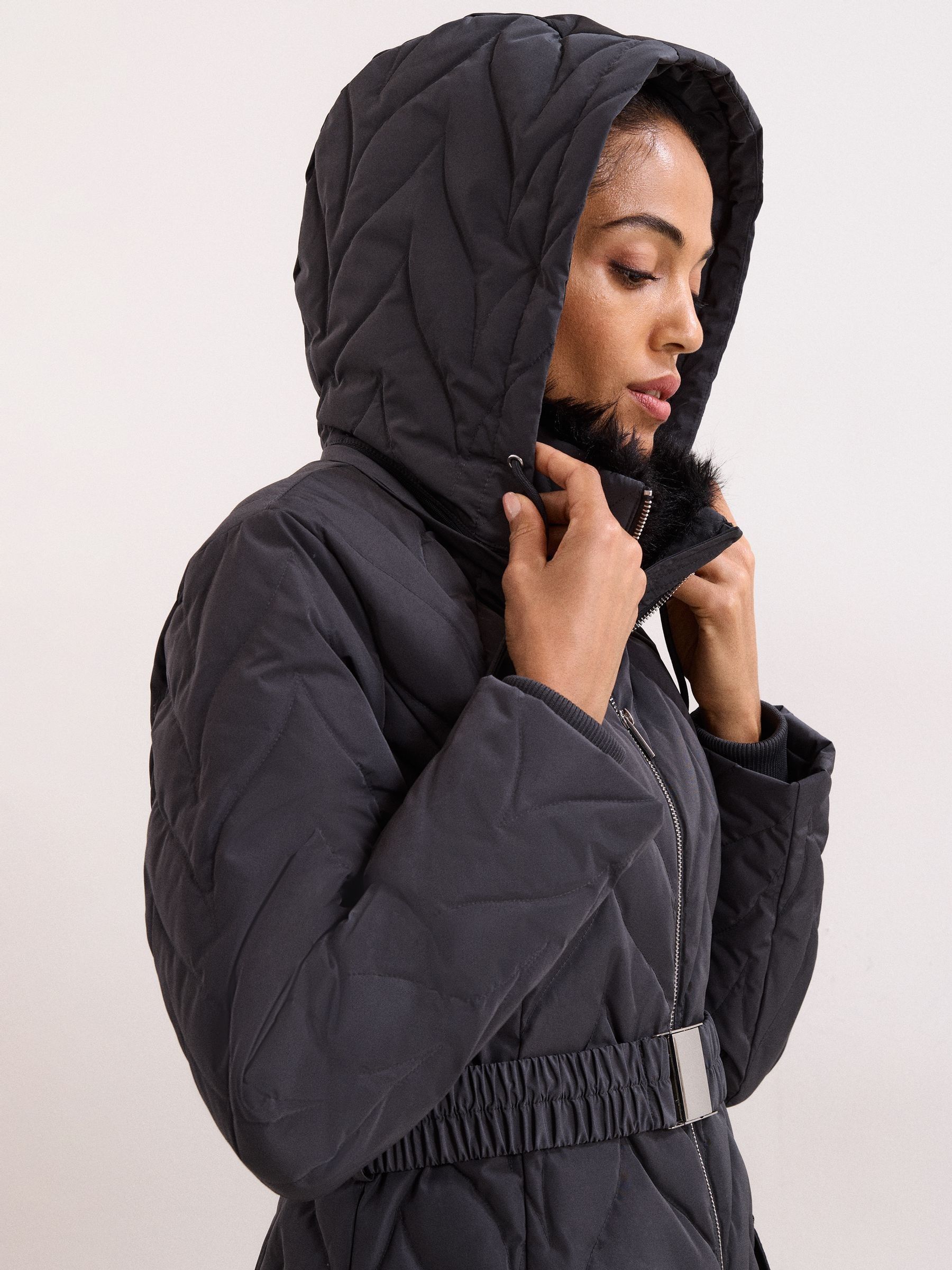 Buy Phase Eight Grey Hollie Midi Puffer Jacket from the Next UK