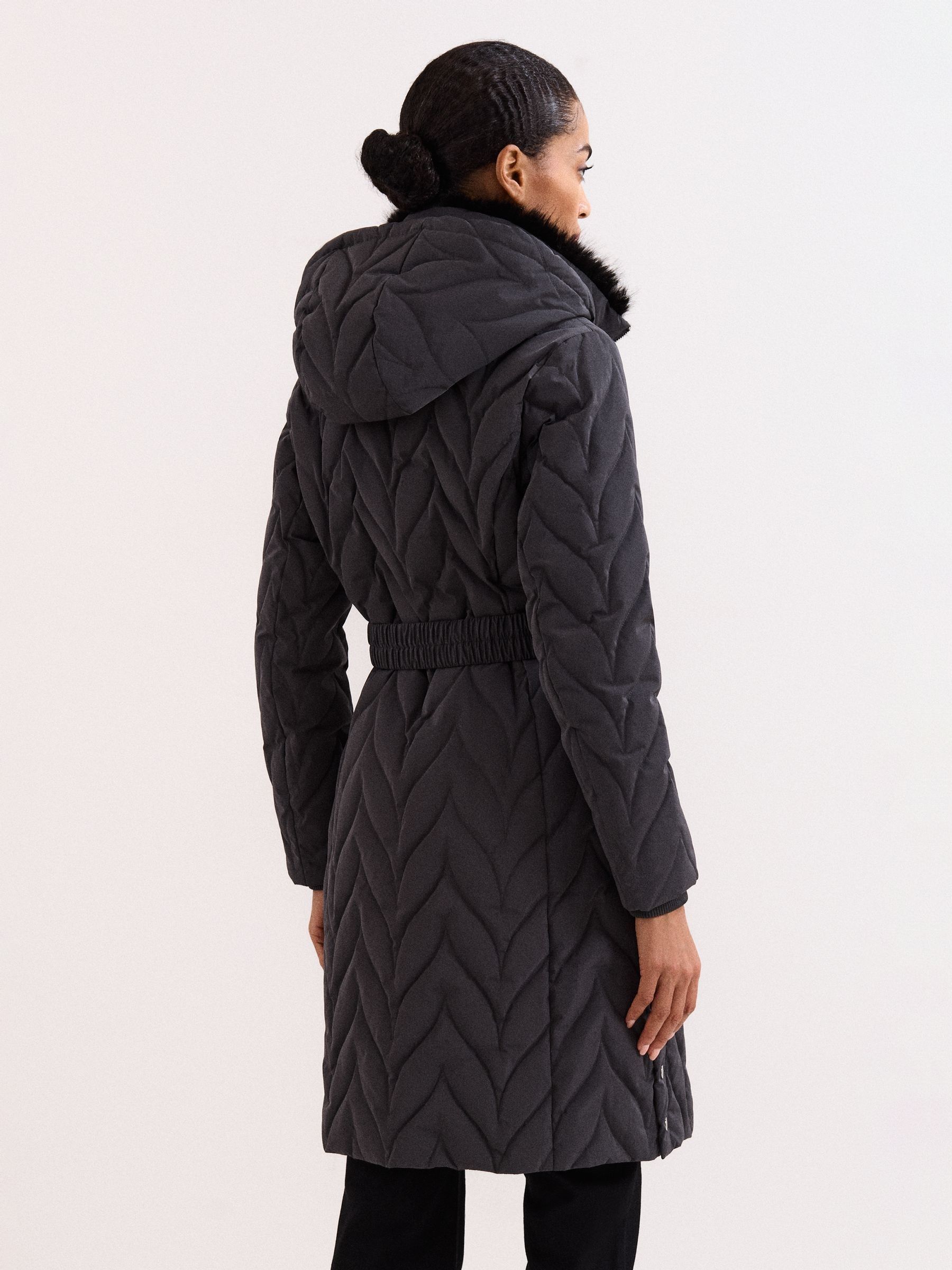 Buy Phase Eight Grey Hollie Midi Puffer Jacket from Next USA