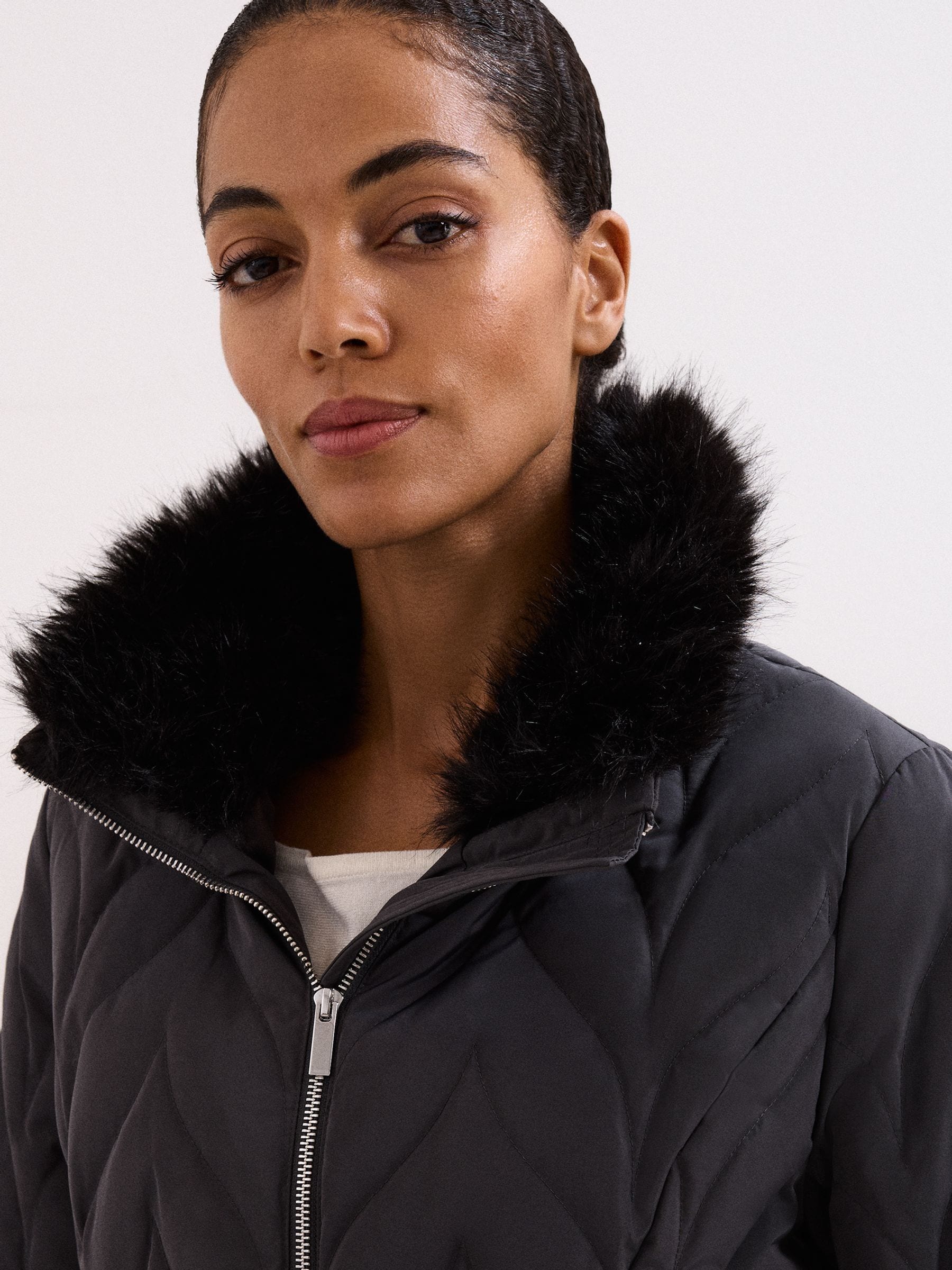 Buy Phase Eight Grey Hollie Midi Puffer Jacket from the Next UK