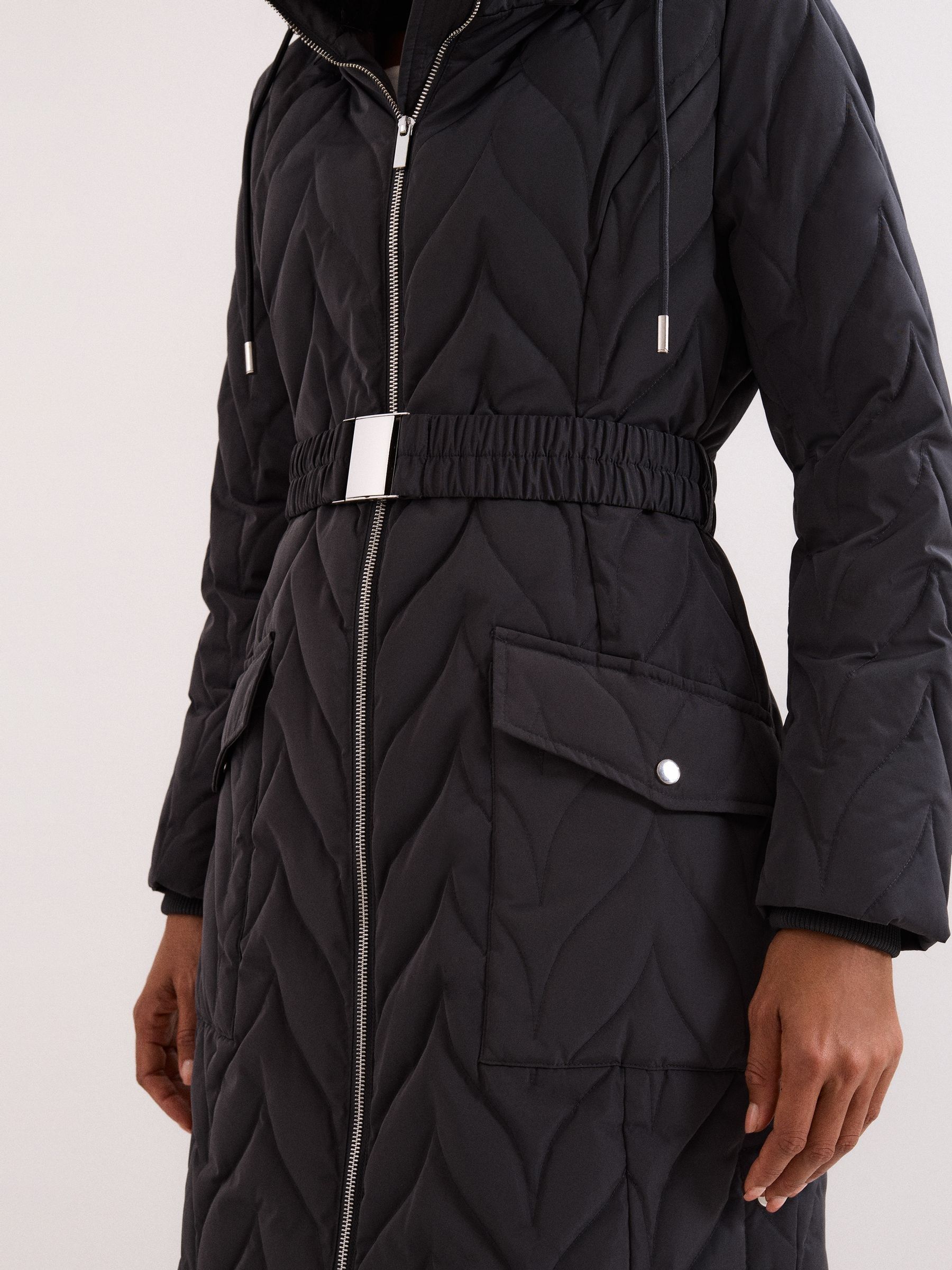 Buy Phase Eight Grey Hollie Midi Puffer Jacket from Next USA
