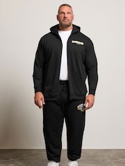 BadRhino Big & Tall Black World Map Zip Through Jacket - Image 3 of 7