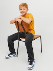 JACK & JONES Junior Chris Relaxed Fit Black Jeans - Image 3 of 7