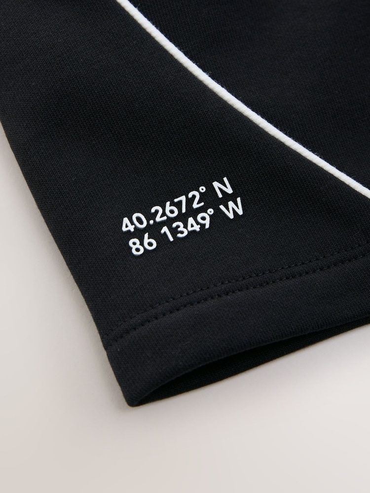 Black Piped Shorts (3-16yrs) - Image 4 of 4