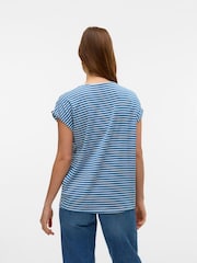 VERO MODA Blue Soft Touch Short Sleeve T-Shirt - Image 3 of 5