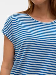 VERO MODA Blue Soft Touch Short Sleeve T-Shirt - Image 4 of 5