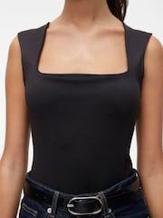 VERO MODA Black Square Neck Sleeveless Top - Image 3 of 4