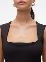 VERO MODA Black Square Neck Sleeveless Top - Image 4 of 4