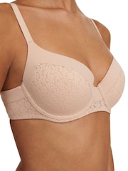 Chantelle Norah Soft Feel Floral Underwired T-Shirt Bra - Image 3 of 4