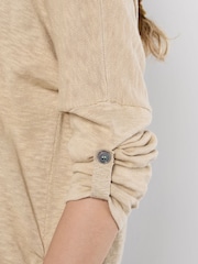Apricot Natural Cotton Mix Knitted Light Jumper - Image 3 of 4