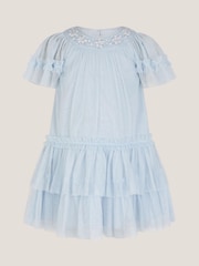 Monsoon Blue Baby Anastasia Tulle Embellished Dress - Image 2 of 4