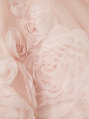 Monsoon Pink Glinda Appliqué Glitter Party Dress - Image 4 of 4