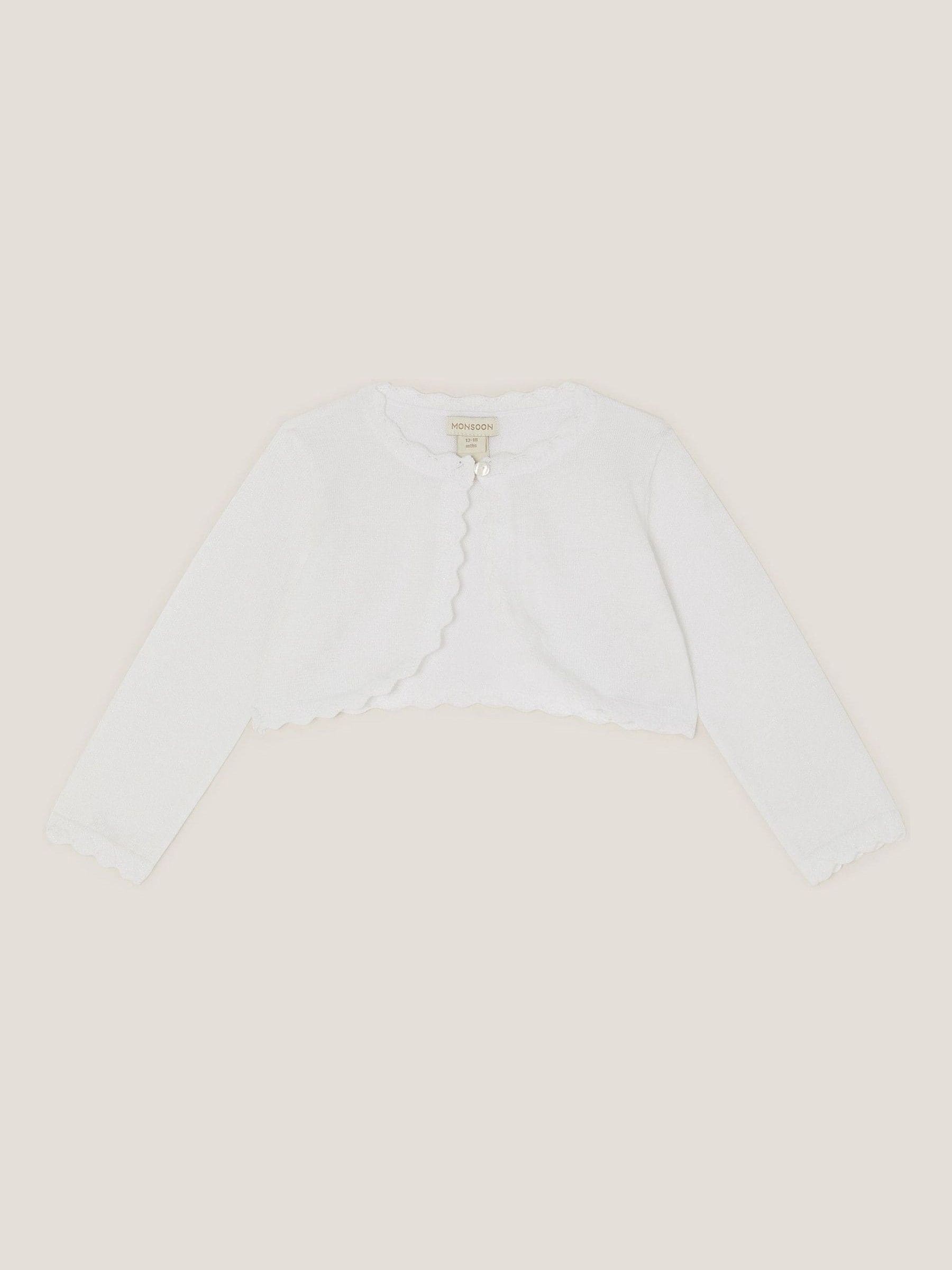 Monsoon Cream Baby Maeve Cardigan view 1