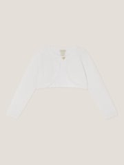 Monsoon Cream Maeve Bow Button Cardigan - Image 1 of 3