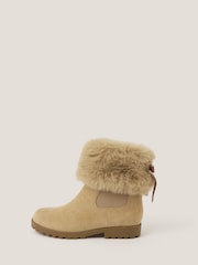 Monsoon Brown Fur Chelsea Boots - Image 1 of 3