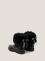 Monsoon Black Fur Chelsea Boots - Image 2 of 2