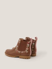 Monsoon Brown Flower Emb Boots - Image 3 of 3