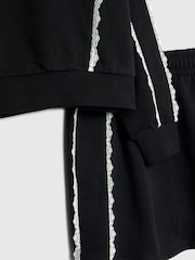 River Island Black Lace Skirt & Sweatshirt Set - Image 5 of 5