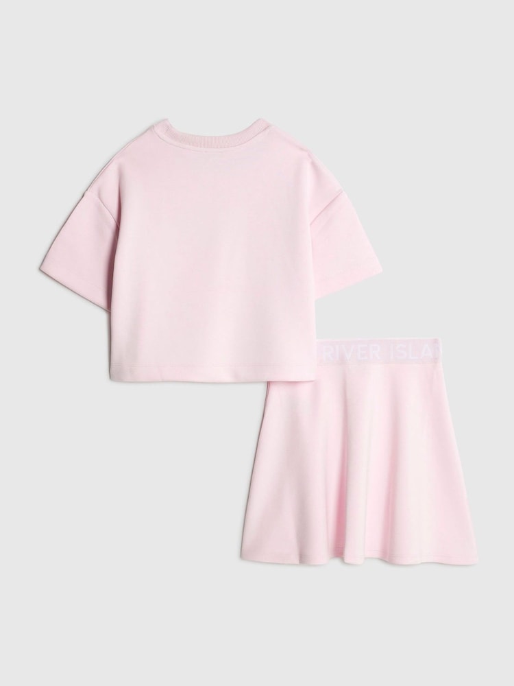 River Island Pink Premium Essential Skirt Set - Image 2 of 5