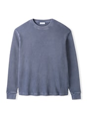 Celtic & Co. Blue Mens Waffle Sweatshirt - Slika 1 iz 3