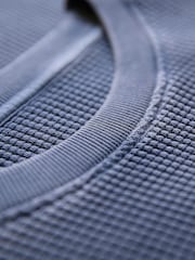 Celtic & Co. Blue Mens Waffle Sweatshirt - Slika 2 iz 3
