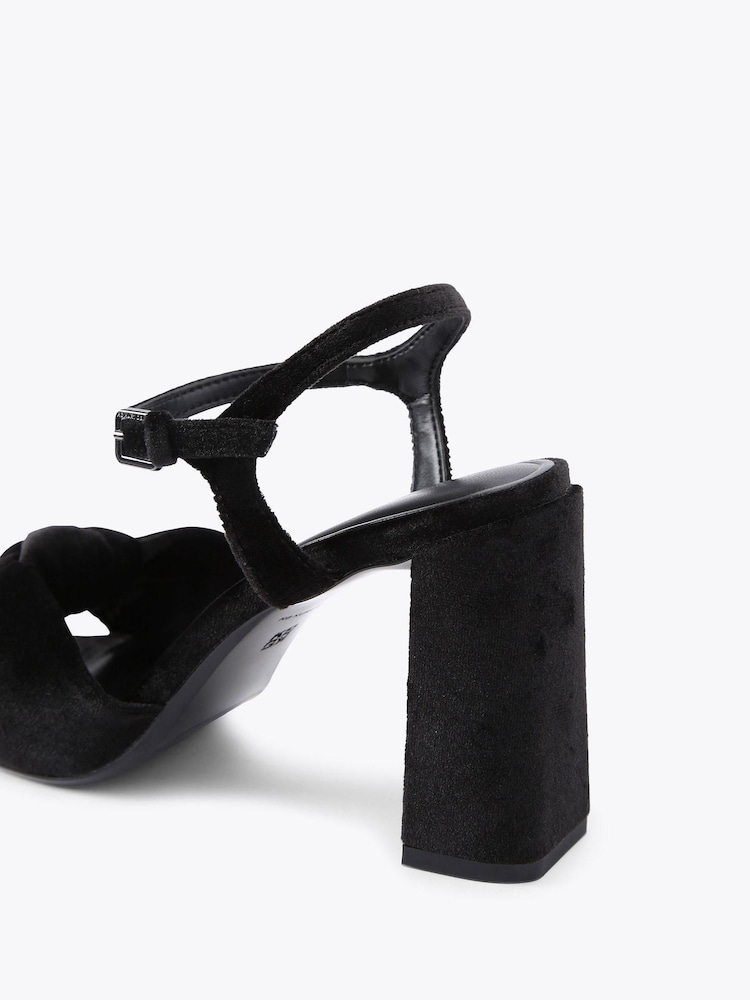 KG Kurt Geiger Black Signet Sandals - Image 1 of 4