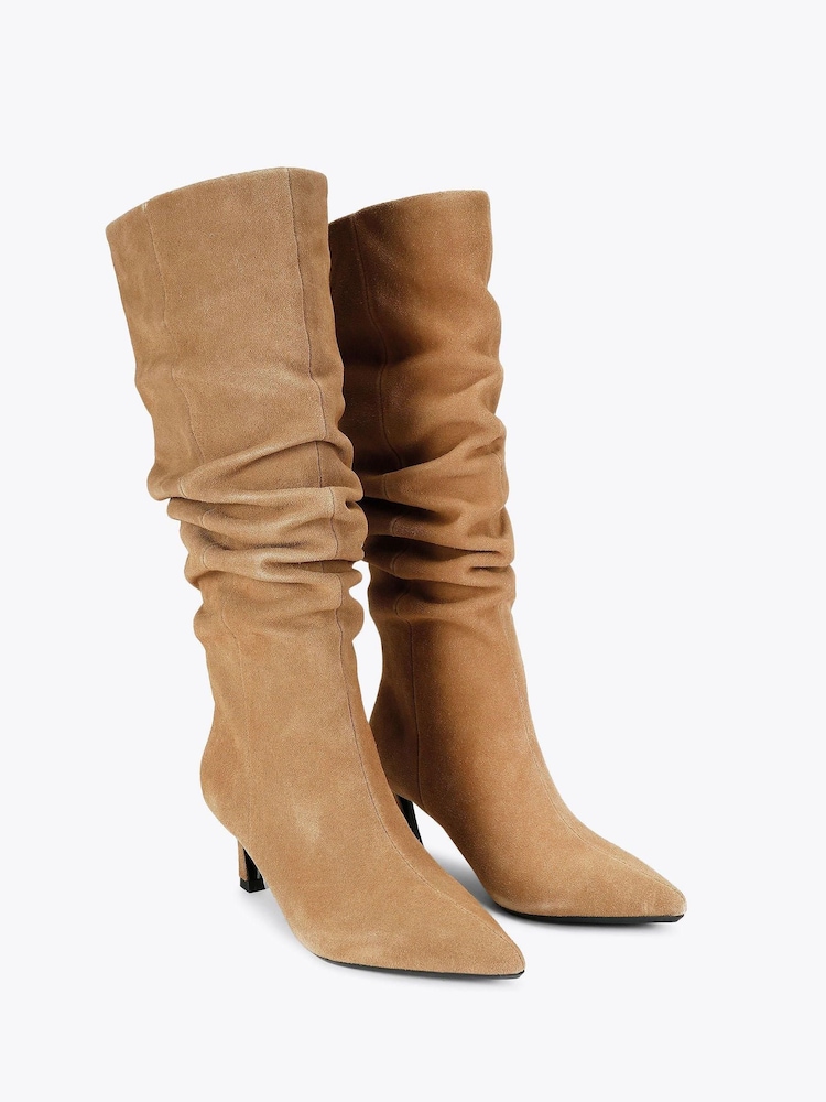 KG Kurt Geiger Brown Rouche Boots - Image 1 of 3 KG Kurt Geiger Brown Rouche Boots - Image 1 of 3
