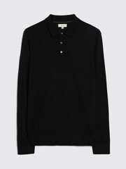 MOSS Merino Blend Polo Shirt - Image 4 of 6