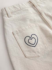 Broderie Ecru - Barrel Leg Jeans (3-16yrs) - Imaginea 4 din 5