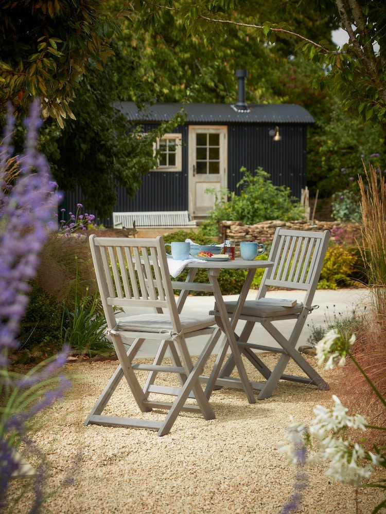 Cox & Cox Grey Ravenna Bistro Set - Image 1 of 5
