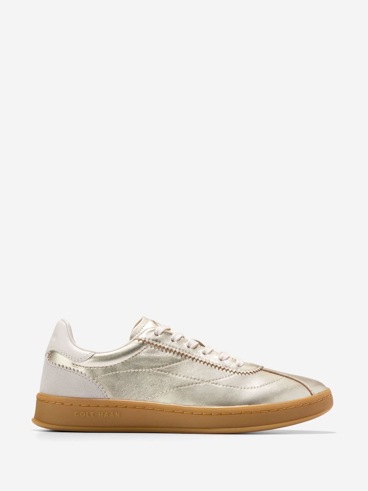 Cole Haan Womens Gold Grand Crosscourt Brynn Trainers - Image 1 of 6 Cole Haan Womens Gold Grand Crosscourt Brynn Trainers - Image 1 of 6