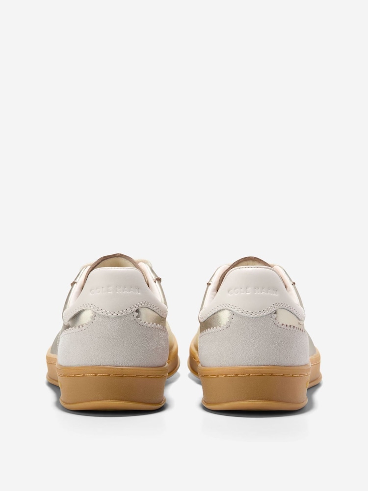Cole Haan Womens Gold Grand Crosscourt Brynn Trainers - Image 2 of 6 Cole Haan Womens Gold Grand Crosscourt Brynn Trainers - Image 2 of 6