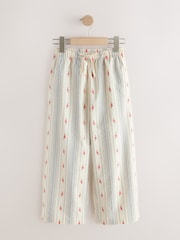 Floral Stripe Pullon Wide Leg Trousers (3-16yrs) - Image 6 of 9