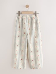 Floral Stripe Pullon Wide Leg Trousers (3-16yrs) - Image 7 of 9
