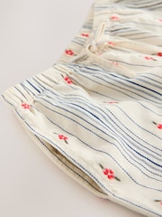 Floral Stripe Pullon Wide Leg Trousers (3-16yrs) - Image 9 of 9