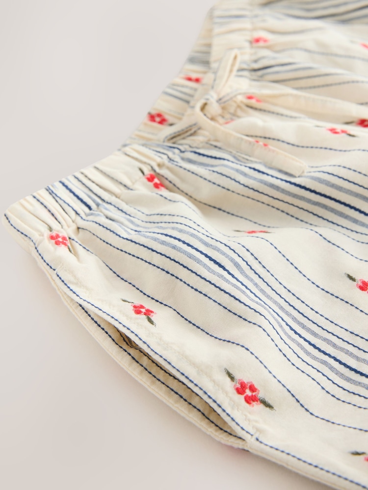 Floral Stripe Pullon Wide Leg Trousers (3-16yrs) - Image 9 of 9