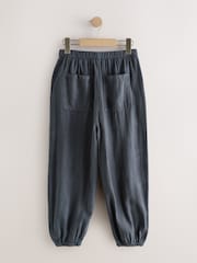 Grey Linen Cuffed Trousers (3-16yrs) - Image 6 of 8