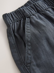 Grey Linen Cuffed Trousers (3-16yrs) - Image 8 of 8