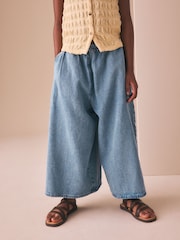Mid Denim Culotte Trousers (3-16yrs) - Image 1 of 7