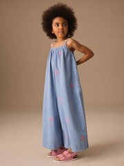 Denim Strappy Playsuit (3-16yrs) - Image 3 of 8